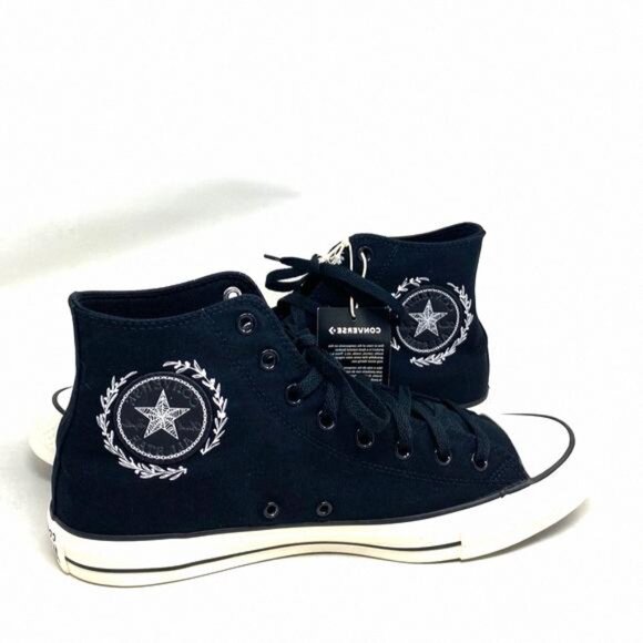 Converse Chuck Taylor Sneakers Hi Casual Black Shoes 152620C-BKW Custom Men For - Picture 9 of 13